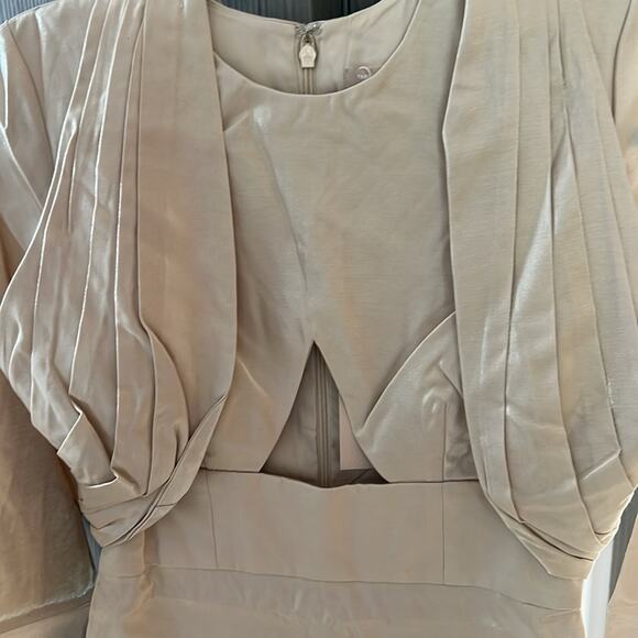 NWT $290 KEEPSAKE the label AUSTRALIA EMILIO dress oyster 2 - Picture 3 of 11